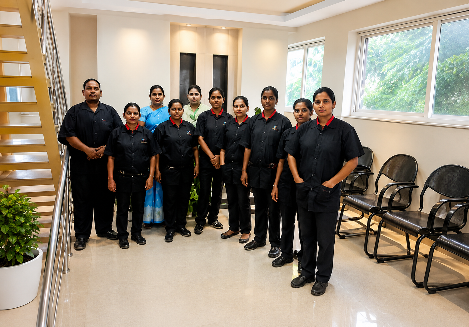 Professional corporate workforce
